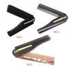 2 set of Men Folding Pocket Clip Plastic Portable Head Beard Combs Bussiness Trip Travel Lightweight Comb, black+silver, 1 Piece view 4