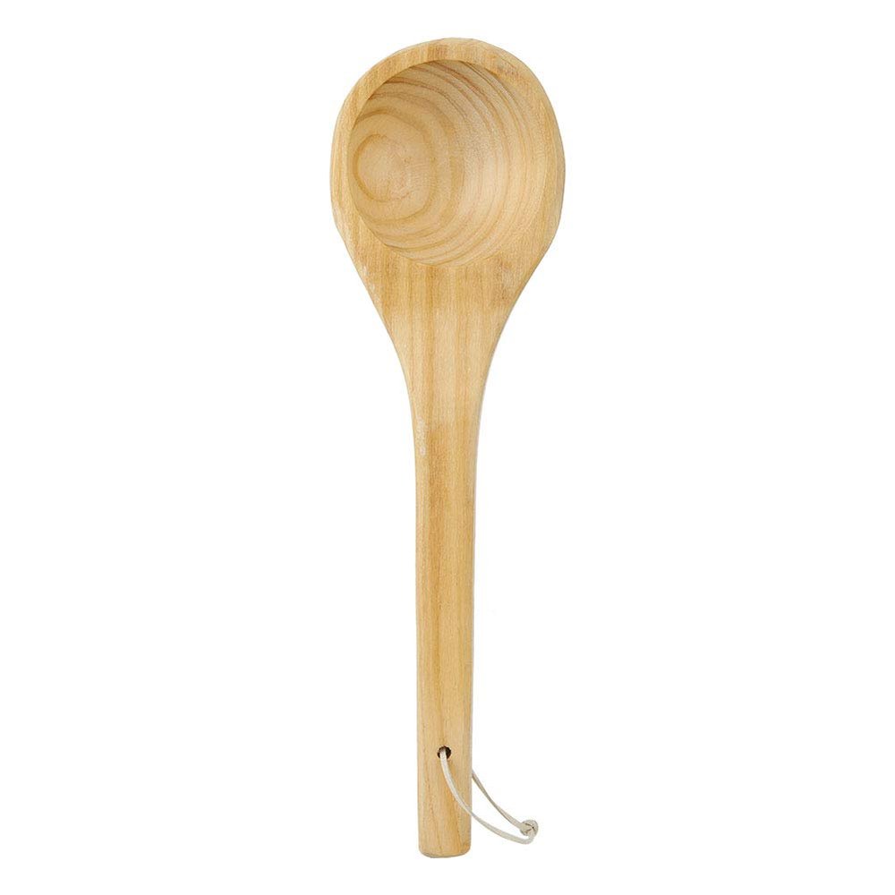 ANKROYU Wood Sauna Ladle, Sauna Water Dipper Ladle, Portable Sauna Ladlespoon Large Capacity Portable Wooden Sauna Ladle Spoon Scoop for Tea Wine Water Hot Soups or Hot Water