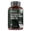 Black Seed Oil 1000mg - 180 Softgels - 6 Months Supply - Cold Pressed Black Cumin Seed Oil Capsules - 1-a-Day - Vegan-Friendly - Source of Thymoquinone & Omega Fatty Acids - Nigella Sativa Supplement view 1