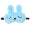 10 Set Kids Adults Plush Bunny Rabbit Sleep Mask Eye Shade Cover Blindfold Blue view 2