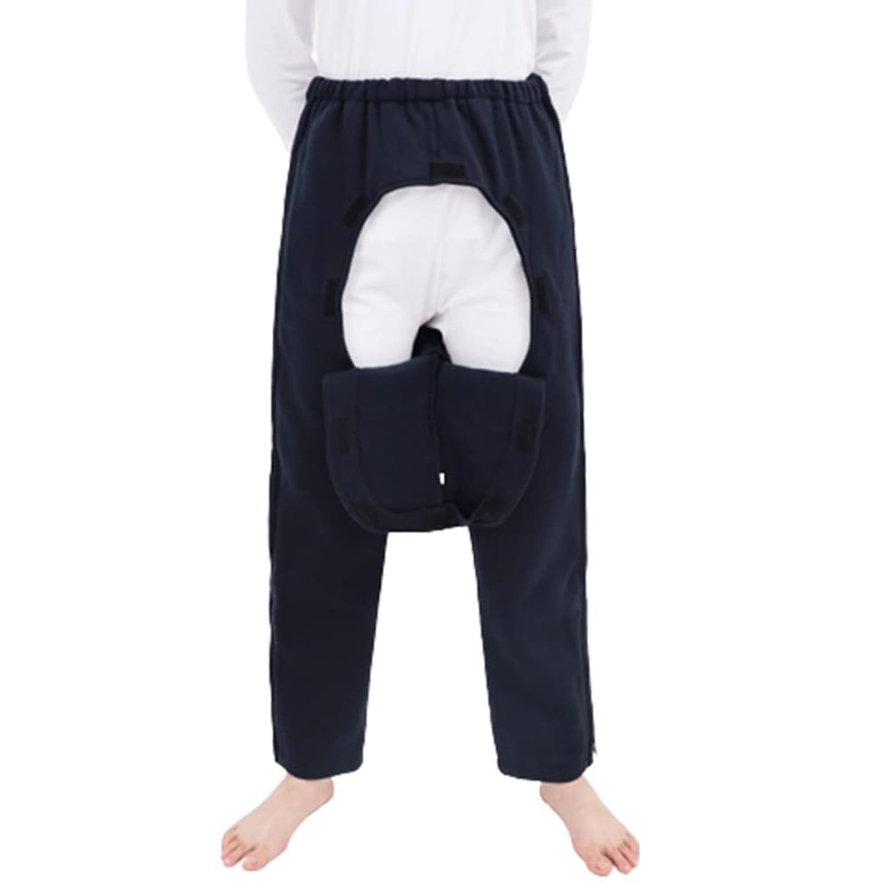 Zipper Patient Pants Patient Care Clothes, Patient Post Surgery Tearaway Pants, Open Incontinence Pants for Women and Men for Fracture Bedridden Patients Elderly