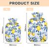 1L Large Hot Water Bottle with Cute Cover, Watercolor Lemons Hot Water Bag for Hand Feet Hot Therapy, Neck, Shoulders and Legs Pain Relief, Menstrual Cramps view 2