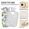1L Large Hot Water Bottle with Cute Cover, Watercolor Lemons Hot Water Bag for Hand Feet Hot Therapy, Neck, Shoulders and Legs Pain Relief, Menstrual Cramps view 3