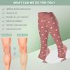 3 Pack Copper Compression Socks for Women&Men 20-30mmHg Open Toe Knee High Support Socks for Varicose Vein Running, A07-rose, S-M view 3