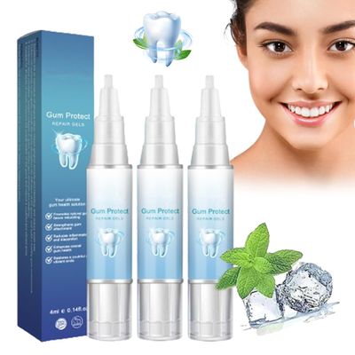 Neslemy Gum Shield Therapy Gel, New Gum Shield Therapy Gel, Gum Repair Treatment Gel, Teeth Whitening Essence Pen, Dentizen Gum Therapy Gel, Instant Tooth Whitening Pen (3pcs)