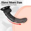 DN-Skin Black Realistic Classic Hands-Free Suction Cup Tool with Strong Suction Cup for Women and Couples Beginners (9.5 inches) view 2