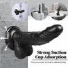 DN-Skin Black Realistic Classic Hands-Free Suction Cup Tool with Strong Suction Cup for Women and Couples Beginners (9.5 inches) view 4