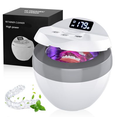 Ultrasonic Retainer Cleaner, Denture Cleaner for Dental Appliances, 200ML