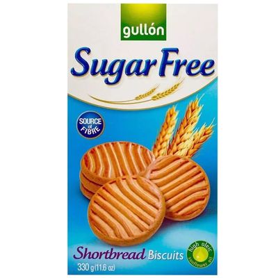 1 x 330g Shortbread Cookies Tea Biscuits Low Calories Sugar Free Lunch Snack Low Calories