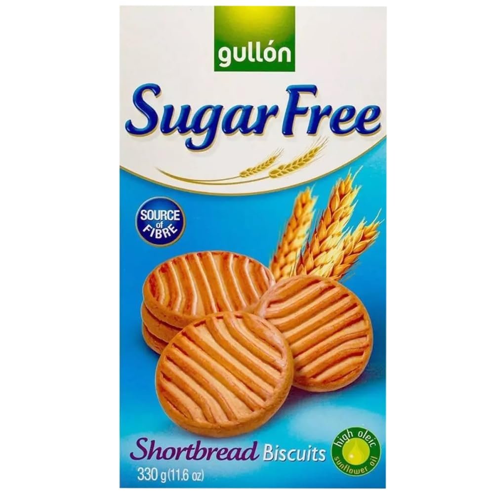 1 x 330g Shortbread Cookies Tea Biscuits Low Calories Sugar Free Lunch Snack Low Calories