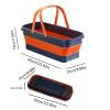 BHOLI Multiuse Collapsible Bucket, Folding Washing Tub, Portable Washing Basin With Wheel, Fishing Tub Buckets, Outdoor Portable Folding Baskets for Picnic Hiking, Backpacking, Camping, Fishing view 2