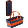 BHOLI Multiuse Collapsible Bucket, Folding Washing Tub, Portable Washing Basin With Wheel, Fishing Tub Buckets, Outdoor Portable Folding Baskets for Picnic Hiking, Backpacking, Camping, Fishing view 3