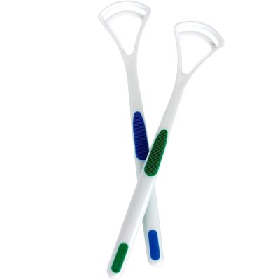 2X NASHnal Tongue Scraper Tongue Cleaner Plastic Great for Oral Hygiene Mouth Dental Care Bad Breath, Tongue Scrapers for Adults and Kids Unisex Tongue Cleaner for Adults