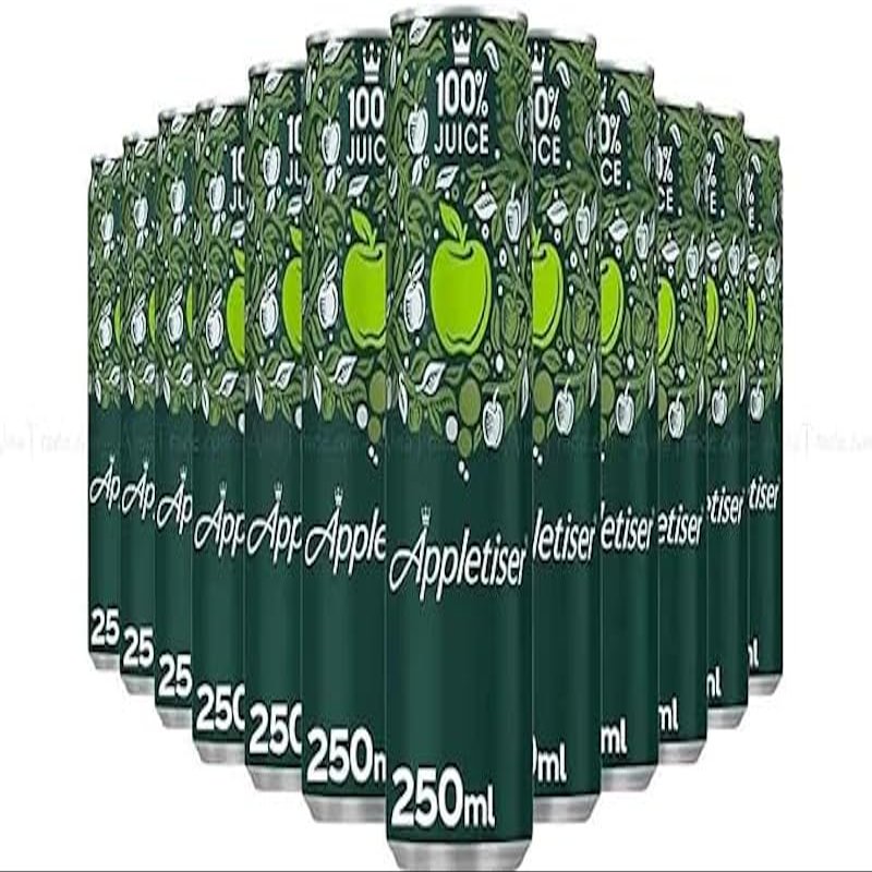 24 x Appletiser Cans 250ml 100% Apple Juice Lightly Sparkling
