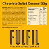 Fulfil Vitamin and Protein Bar (15 x 55 g Bars), Chocolate Salted Caramel Flavour, 20 g High Protein, 9 Vitamins, Low Sugar view 2