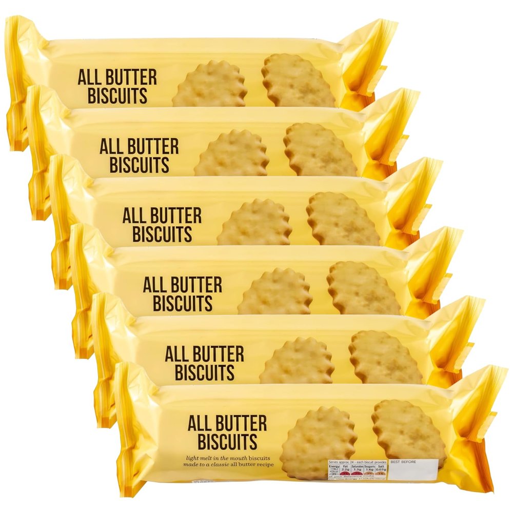 M&S All Butter Biscuits Light & Melt in Mouth 200g - 6 Pack M&S Foods in a Premier Life Store Box