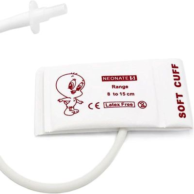 5PCS Disposable Veterinary Blood Pressure Cuff with BP 05 Connector for Cat Dog Animal, 8-15 cm Single Tube Replacement NIBP Neonate Cuff