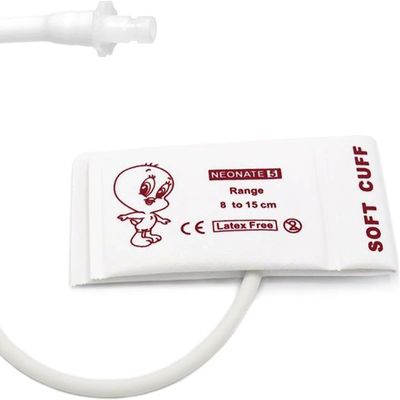 5PCS Disposable Veterinary Blood Pressure Cuff with BP 12 Connector for Animal or Neonate, 8-15 cm Single Tube Replacement NIBP Neonate Cuff