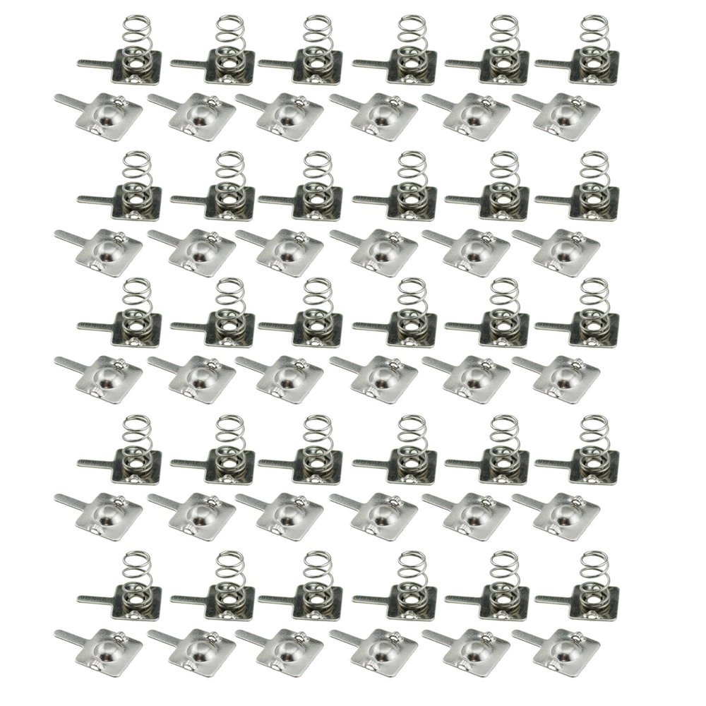 MTQY 30PCS Metal Battery Spring Contact Plate Replacement AA AAA Battery Spring Battery Contact Plate for Remote Control Electronic Toy Calculator and Recorder