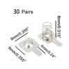 MTQY 30PCS Metal Battery Spring Contact Plate Replacement AA AAA Battery Spring Battery Contact Plate for Remote Control Electronic Toy Calculator and Recorder view 4