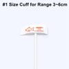 5PCS Disposable Veterinary Blood Pressure Cuff with BP 12 Connector for Veterinary Use for Cat Dog Animal, 3-6 cm Single Tube Replacement NIBP Pet Cuff view 3
