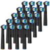 20 Pack Toothbrush Replacement Heads Black Compatible with Oral B Professional Soft Clean Electric Toothbrush Head Heads Refill Pro 500/1000/1500/3000/3757/5000/7000/7500/8000 view 1