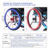 1 Pair 24-inch Rear Wheel Sports Wheelchair Non-Slip Wear-Resistant Silicone Hand Wheelchair Push Rim Covers,Hand Wheel Snare Pads,C,22 inch view 2