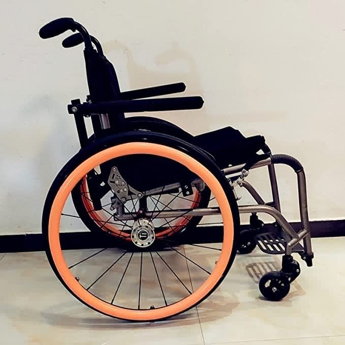 22/24 Inch Wheelchair Push Rim Covers, Non-Slip Wear-Resistant Hand Push Cover, Wheelchair Rear Wheel, Push Ring Protective Cover,F,22 inch
