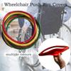 22/24 Inch Wheelchair Push Rim Covers, Non-Slip Wear-Resistant Hand Push Cover, Wheelchair Rear Wheel, Push Ring Protective Cover,F,22 inch view 3