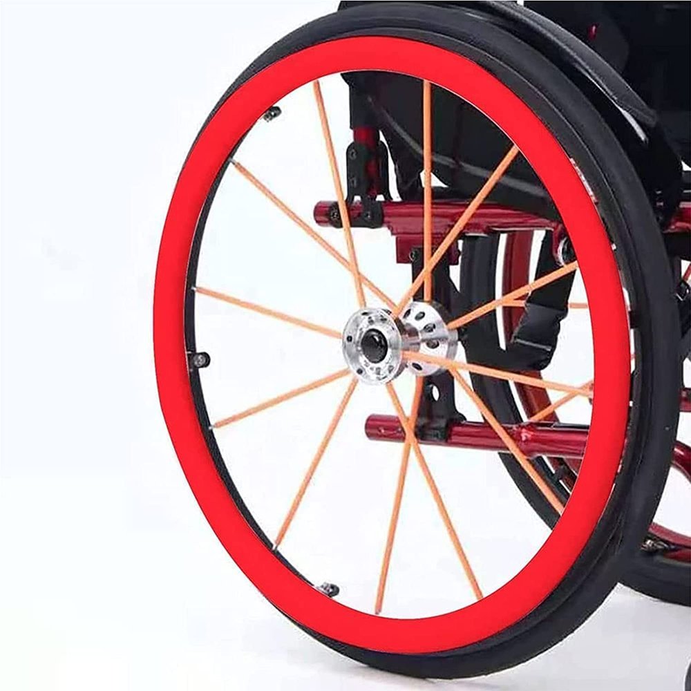 22/24Inch Silicone Wheelchair Push Rim Covers, Non-Slip Wear-Resistant Hand Push Cover, Wheelchair Handrim Covers, Wheelchair Rear Wheel Cover for Improve Grip And Traction,D,24IN