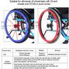 22/24Inch Silicone Wheelchair Push Rim Covers, Non-Slip Wear-Resistant Hand Push Cover, Wheelchair Handrim Covers, Wheelchair Rear Wheel Cover for Improve Grip And Traction,D,24IN view 2