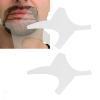 Beard Shaping Tool with Pencil Beard Guide Template Mustache Stencil Guide Template Beard Styling Tool for Men (Transparent) view 3