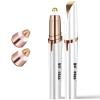 Eyebrow Hair Remover, Rechargeable Electric Eyebrow Trimmer Epilator with LED Lihgt for Women, Portable Painless Eyebrow Hair Removal Razor with 2 x Replacement Heads view 1