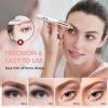 Eyebrow Hair Remover, Rechargeable Electric Eyebrow Trimmer Epilator with LED Lihgt for Women, Portable Painless Eyebrow Hair Removal Razor with 2 x Replacement Heads view 2