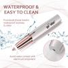 Eyebrow Hair Remover, Rechargeable Electric Eyebrow Trimmer Epilator with LED Lihgt for Women, Portable Painless Eyebrow Hair Removal Razor with 2 x Replacement Heads view 4