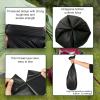Cimvidi Black 100-Piece Biodegradable Bin Liners, 30L, Thickened Toilet Bags for Portable Toilets, Camping, Hiking, Travel view 2