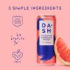 DASH Water Grapefruit - 12 x Grapefruit Flavoured Sparkling Spring Water - NO Sugar, NO Sweetener, NO Calories - Infused with Wonky Fruit (12 x 330ml cans) view 4