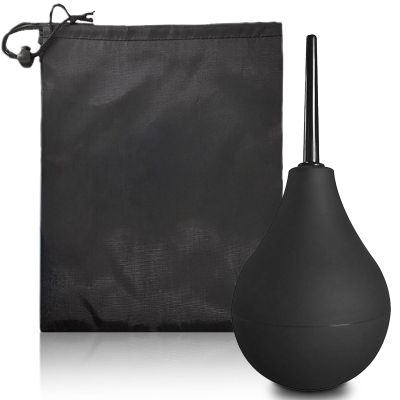 guowanpp 160 ML Enema Bulb Douche for Men & Women, Reusable Cleaning Silicone Slim Nozzle Douche, Safe Comfortable Rubber Washing Cleaning Douche Kit