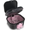 BVN Leakproof Denture Cup, Upgraded Carrying Storage, Denture Cup for Soaking Dentures,Denture Bath Box with Filter, Travel Retainer Cleaning Case (Black+Pink). view 1