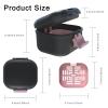 BVN Leakproof Denture Cup, Upgraded Carrying Storage, Denture Cup for Soaking Dentures,Denture Bath Box with Filter, Travel Retainer Cleaning Case (Black+Pink). view 2