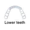 2 Pairs Instant Veneers Fake Dentures Teeth Whitening Cosmetic Tooth Covering Snap on Veneers Teeth Top and Bottom Clip in Veneers Teeth Temporary Upper and Lower False Teeth view 4