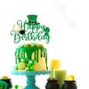 Bekaterea Happy St. Patrick's Day Cake TopperFour Leaf Clover Cake Picks for St Patrick's Day Cake DecorationsSt Patrick's Day Theme Baby Shower Birthday Party Supplies (green) view 4