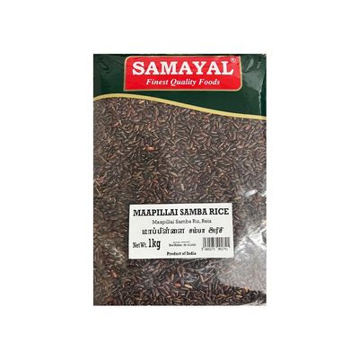 Samayal Mappillai Samba Rice - Bridegroom's Rice,Traditional red rice,Good Source of Iron & High fiber Content,With No preservatives,Authentic taste from Indian origin-Multiple Packs,1Kg (PACK OF 1)