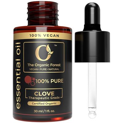 100% Plant Based Organic Clove Oil for Skin, Aromatherapy and Wellness | Pure Oil of Cloves for Skin Care, Hair Care & Sore Muscles | Essential Oil for Diffuser