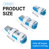 3pcs Finger Splint,Finger Brace,Finger splints for Broken Finger Support,Trigger Finger Splint for Middle Finger/Ring Finger,Little Broken Finger Splint,Middle Mallet Finger Splint,Straightener view 3