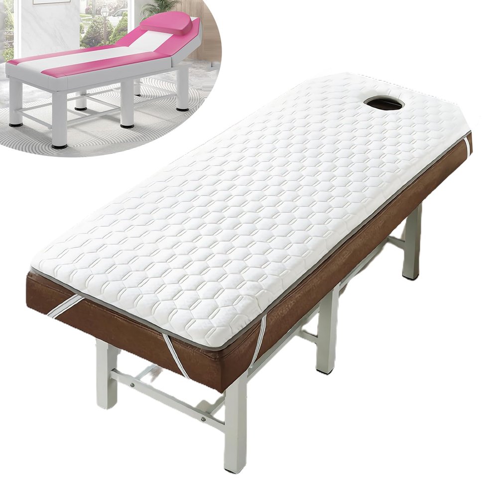 LXJDDLD Massage Bed Mattress Pad,Massage Table Padding Topper Thick,High Density Foam Spa Bed Mattress with Face Breath Hole,Non-Slip Lash Bed Cushion Only,5cm/2.0in,T 80x190cm
