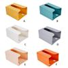 lmoikesz Household Hotel Toilet Paper Dispenser Living Room Bedroom Wall Mounted Papers Tissues Holder Space Saving Organizer, Orange view 2