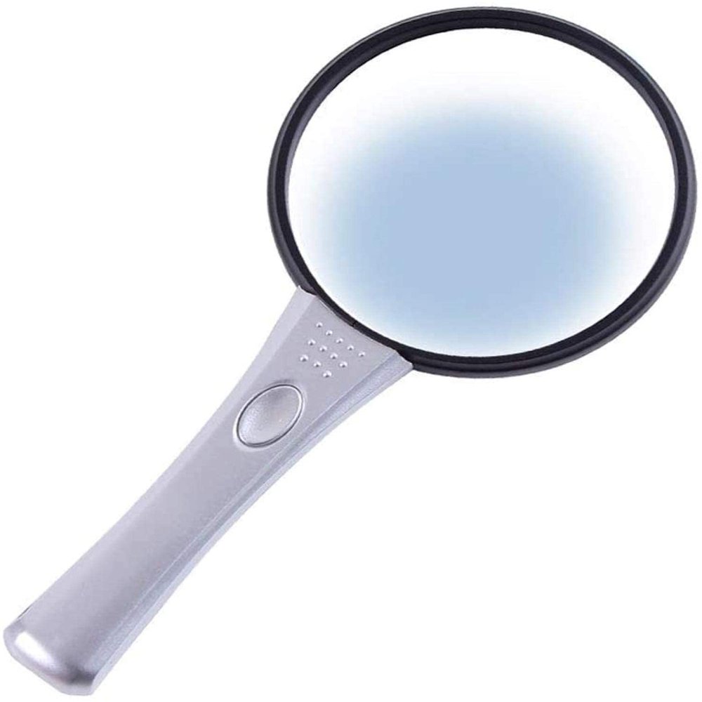 2 Bright Led Lights Handheld Hd 10X 20X Zoom Lens 90 Mm / 110 Mm Lens Ideal for Reading Crafts Repair Magnifier 110# Star of Light