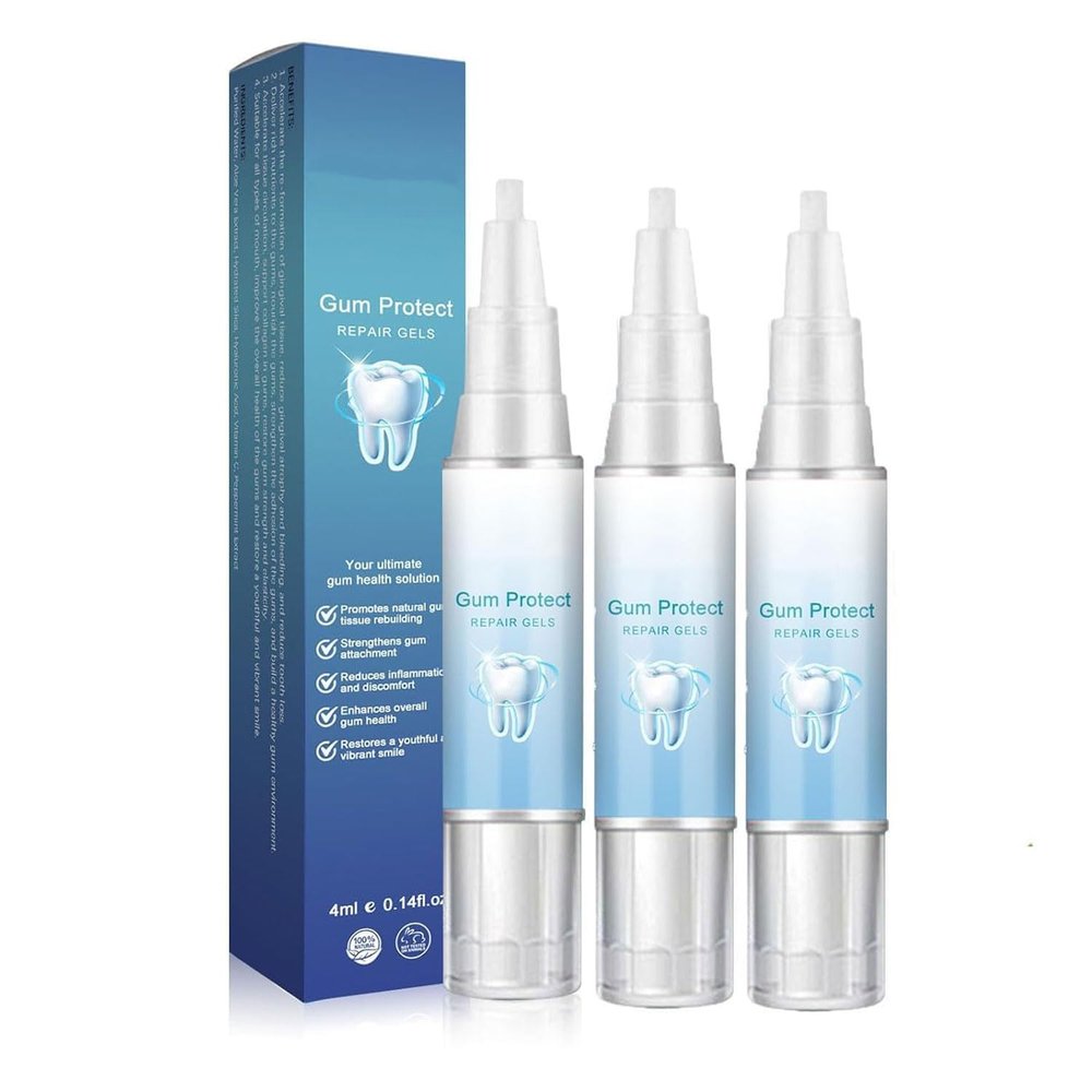 Neslemy Gum Shield Therapy Gel, Neslemy Gum Gel, Gum Shield Therapy Gel and Whitening, Teeth Whitening Essence Pen, Instant Tooth Whitening Pen Sensitive Teeth, Teeth Whitening Pen (3pcs)