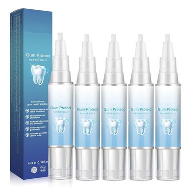 Neslemy Gum Shield Therapy Gel, Neslemy Gum Gel, Gum Shield Therapy Gel and Whitening, Teeth Whitening Essence Pen, Instant Tooth Whitening Pen Sensitive Teeth, Teeth Whitening Pen (5pcs)
